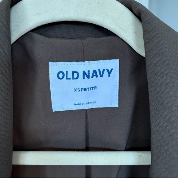 Old Navy Olive Green Taylor Fitted Suit Blazer - Picture 9 of 12